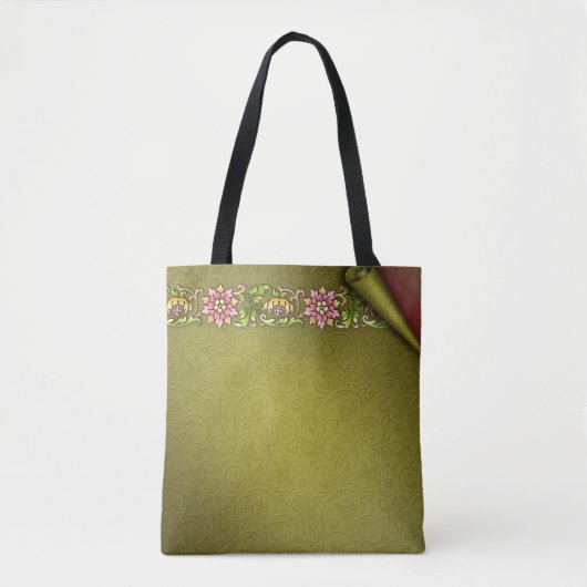 Koel All-Over-Print Canvas tas, middelgroot Tote Bag (Voorkant)