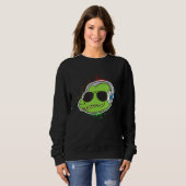 Koel Alligator met hoofdtelefoonalligator Trui (Voorkant volledig)