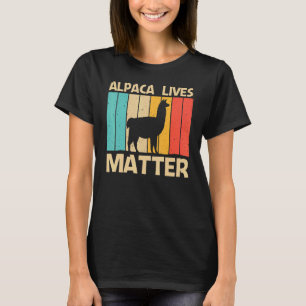 Koel-Alpaca voor mannen Peruviaanse dieren Alpaca T-shirt