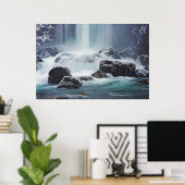 Koel als bergstroom poster (Thuiskantoor)