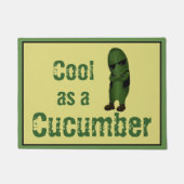 Koel als een komkommer grappig deurmat (Voorkant)