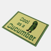 Koel als een komkommer grappig deurmat (Schuin)