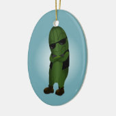 Koel als een Komkommer Keramisch Ornament (Links)