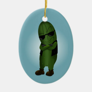 Koel als een Komkommer Keramisch Ornament