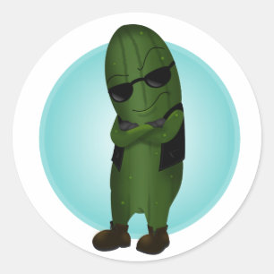 Koel Als Een Komkommer Ronde Sticker
