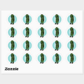 Koel Als Een Komkommer Ronde Sticker (Vel)