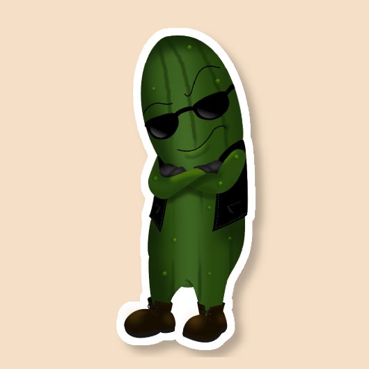 Koel Als Een Komkommer Sticker