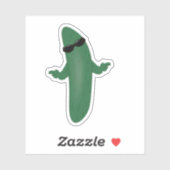 Koel als een Komkommer Sticker (Vel)