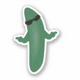 Koel als een Komkommer Sticker