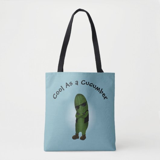 Koel als een Komkommer Tote Bag (Voorkant)