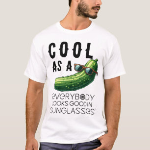 Koel als een Komkommer Vegan Pun T-shirt