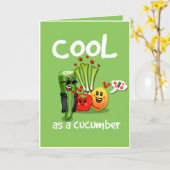 Koel als Kaart van de Groeten van de Komkommer (Gele Bloem)