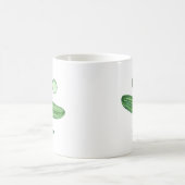 Koel als komkommer "BE COOL" Funny Waterverf Koffiemok (Center)