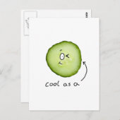 koel als komkommer briefkaart (Voorkant / Achterkant)