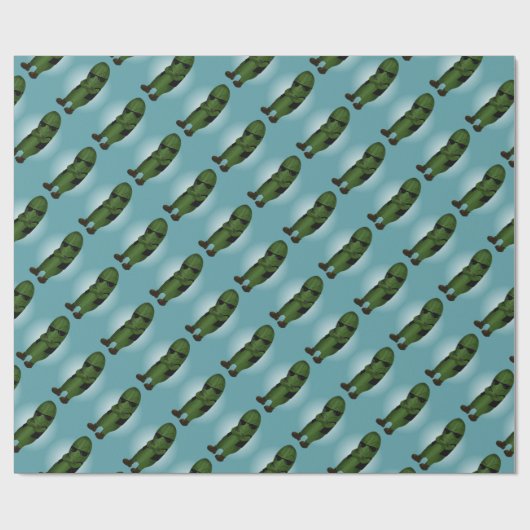 Koel als komkommer cadeaupapier (Vlak)