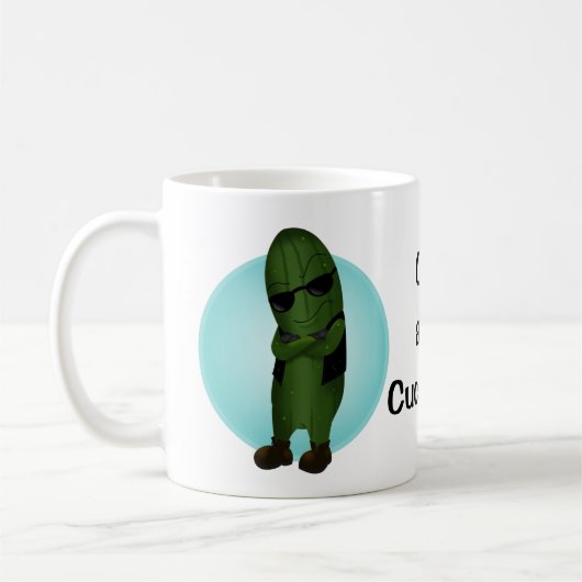 Koel als komkommer koffiemok (Links)