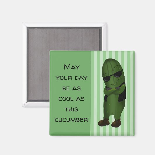 Koel als komkommer magneet (Voorkant / Achterkant)