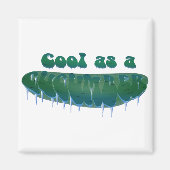 Koel als komkommer magneet (Voorkant)