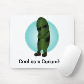 Koel als komkommer muismat (Met muis)
