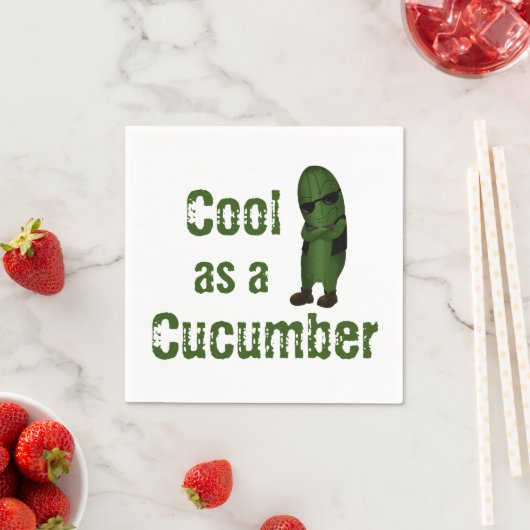 Koel als komkommer servet (Insitu)