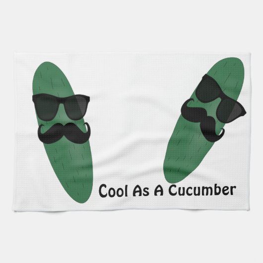 Koel als komkommer theedoek (Horizontaal)