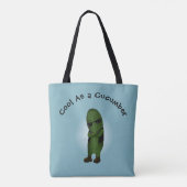 Koel als komkommer tote bag (Achterkant)