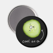 Koel als komkommermagneet magneet (Voorkant / Achterkant)