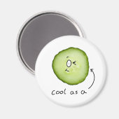Koel als komkommermagneet magneet (Voorkant / Achterkant)