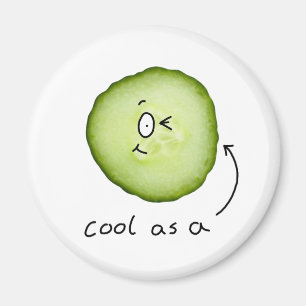 Koel als komkommermagneet magneet