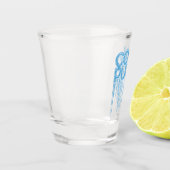 Koel als opvlieger shot glas (Links)