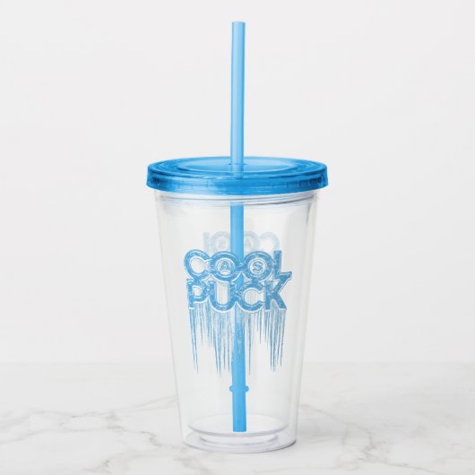 Koel als Puck Acryltrommel Acryl Drinkbeker (Voorkant)