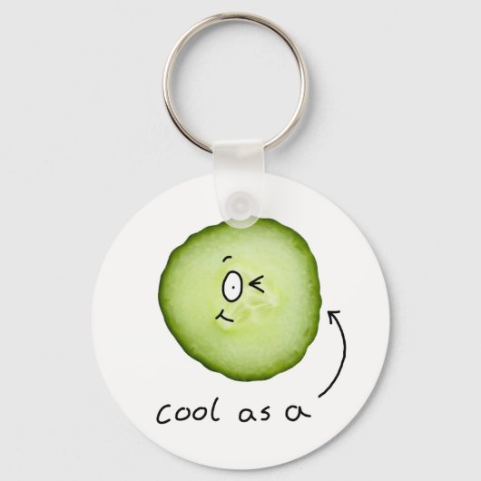 koel als sleutelketen voor komkommers sleutelhanger (Voorkant)