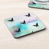 Koel, Amazing, Galaxy, Buterfly Bier Onderzetter (Linkerzijde)