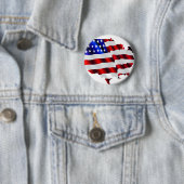 Koel-Amerika, VS/VS, SAD-vlag, Sotchi-games Ronde Button 5,7 Cm (In situ)