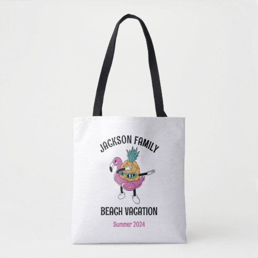 Koel anananasfamilie reunion Trip band Vacking Tote Bag (Voorkant)