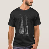 Koel  ananas Schapen Ukulele Patentkunst T-shirt (Voorkant)