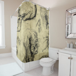 Koel  Anatomie Shower Curtain Douchegordijn