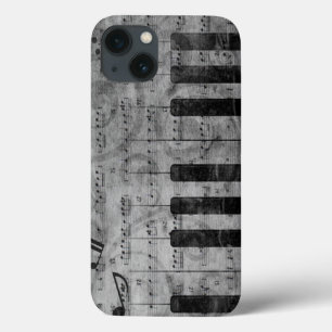 Koel-antiek-grijpeffect pianomuzieknoten Case-Mate iPhone case