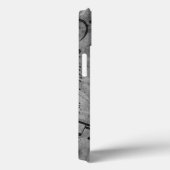 Koel-antiek-grijpeffect pianomuzieknoten Case-Mate iPhone case (Achterkant / Rechts)