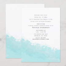 Koel Aqua Blauw Golfslag Strand Bruidsdouche