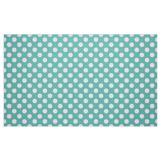 Koel Aqua Blauw Stippenpatroon Stof (Fat Quarter)