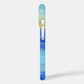 Koel Aqua Blauw Turquoise Zeevaart Abstract Case-Mate iPhone Case (Achterkant / Links)