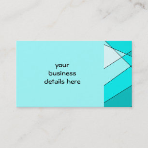 Koel aqua tones visitekaartjes om te personalisere