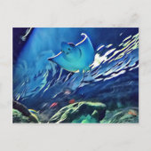 Koel artistieke onderkant van de gordelroos briefkaart (Voorkant)