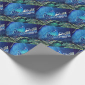 Koel artistieke onderkant van de gordelroos cadeaupapier (Hoek)