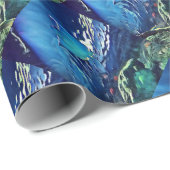 Koel artistieke onderkant van de gordelroos cadeaupapier (Rol Hoek)