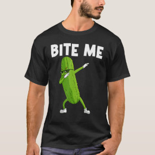 Koel Augurk Voor Mannen Vrouwen Grote Dill Komkomm T-shirt