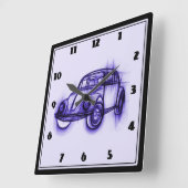 Koel autoketch in Paars Vierkante Klok (Hoek)