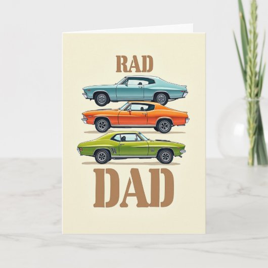Koel Autopapa's Dag Huldekaart Kaart (Voorkant)