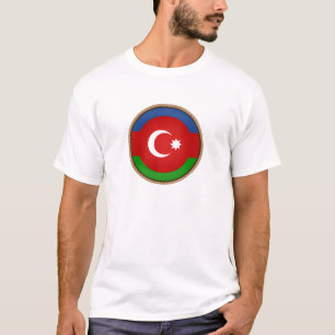 Koel Azerbeidzjan vlag zegel T-shirt